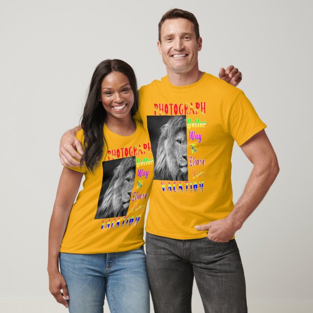 Camiseta Fotografe Melhor Forma De Compartilhar Sua Férias (Unissex)
