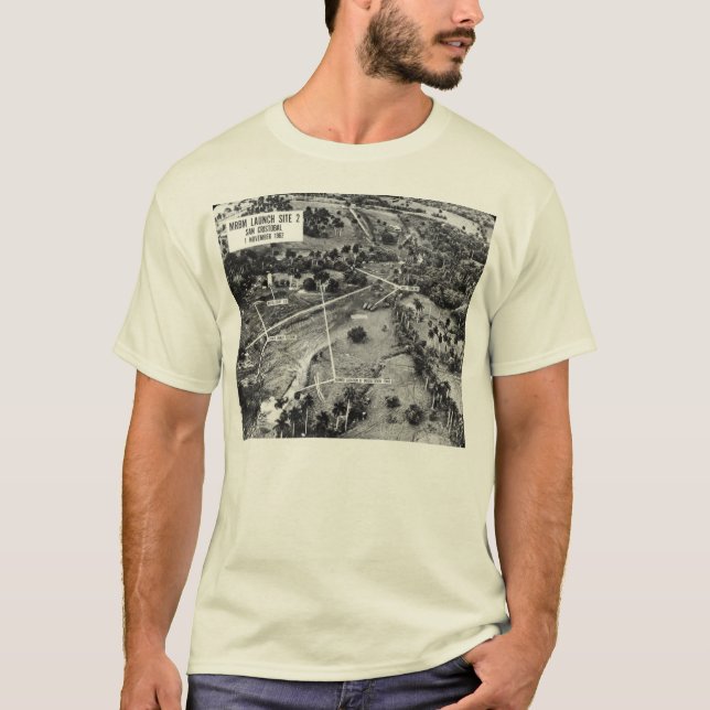 Camiseta Fotografia aérea dos mísseis em Cuba 1962 (Frente)