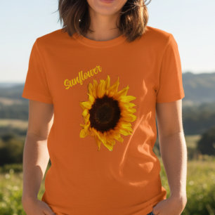 Camiseta Fotografia botânica de Sinflower Rústico Country