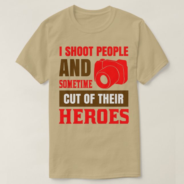 Camiseta Fotografia Citação I Fotografar Pessoas  (Frente do Design)