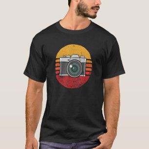 Camiseta Fotografia com fotografia retrorgráfica da câmera