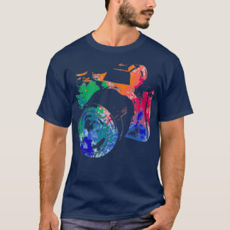 Camiseta Fotografia da câmera de aquarela fotográfica G
