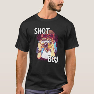 Camiseta Fotografia da câmera fotográfica Shot Boy Fotograf