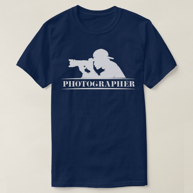 Camiseta Fotografia da câmera fotojornalista Le (Frente do Design)