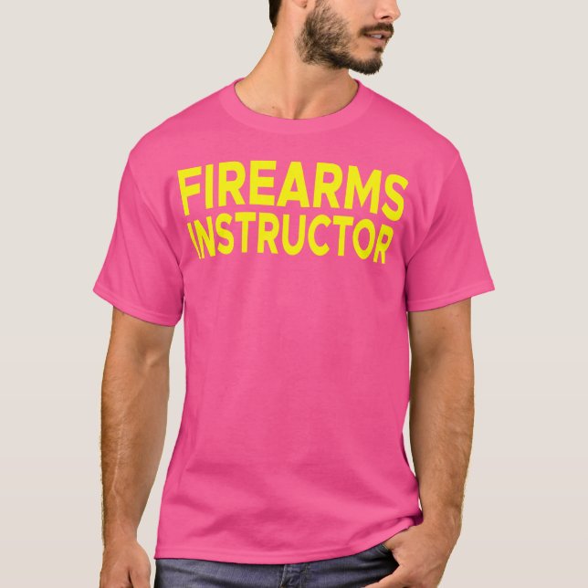 Camiseta Fotografia de arma de fogo do instrutor Range Gun  (Frente)