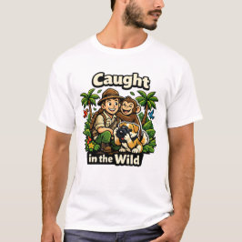 Camiseta Fotografia de Cachorro com o Dono na Natureza - An