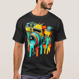 Camiseta Fotografia de Câmera Antiga Fotógrafo Fotografar