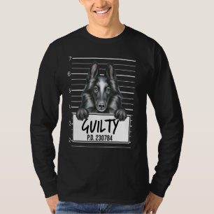Camiseta Fotografia de Cão Pastor Belga Culpado