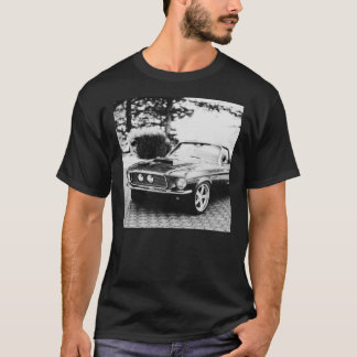 Camiseta Fotografia de carro branco e preto T-Shirt clássic