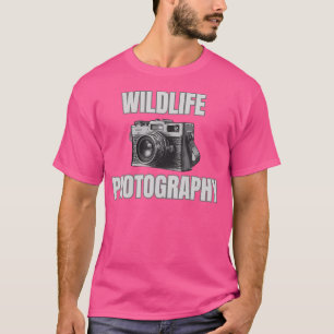 Camiseta Fotografia de Fotógrafo de Vida Selvagem com Câmer