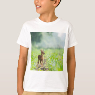 Camiseta Fotografia de Grass Nature, um Bebê Gelado
