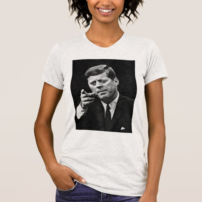 Camiseta Fotografia de John F. Kennedy 3 (Frente)