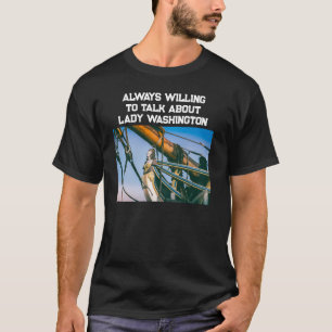 Camiseta Fotografia de Nau Naval Alta Cabeça de Pena