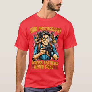 Camiseta Fotografia De Pássaros Porque Feenas Natureza Love