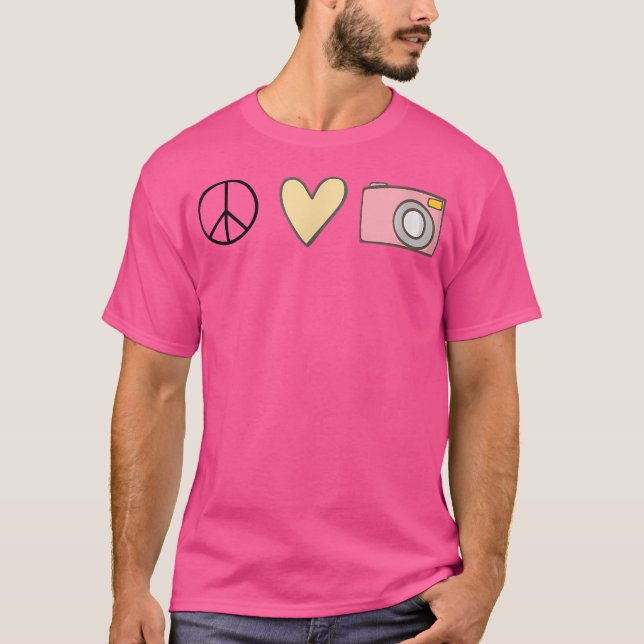 Camiseta Fotografia de Paz e Amor (Frente)