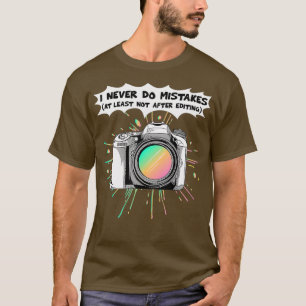 Camiseta Fotografia Dia da Câmera Câmera Fotográfica