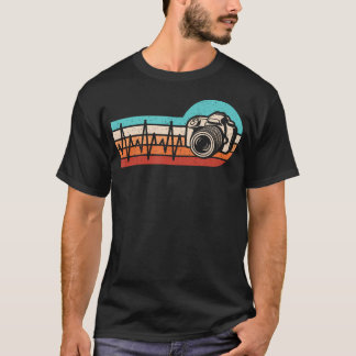 Camiseta Fotografia Divertida Coração Batendo Câmera Fotógr