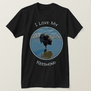 Camiseta Fotografia do balé do Keeshond - arte original