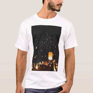 Camiseta Fotografia do Festival Noturno das Lanternas Mágic