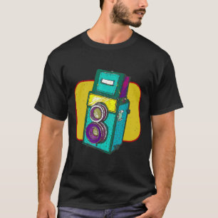 Camiseta Fotografia do Lover da Câmera Vintage