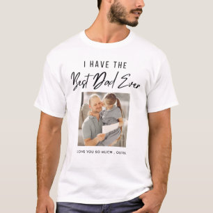 Camiseta Fotografia do Melhor Pai Personalizado