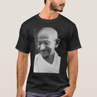 Camiseta Fotografia do retrato de Mahatma Gandhi