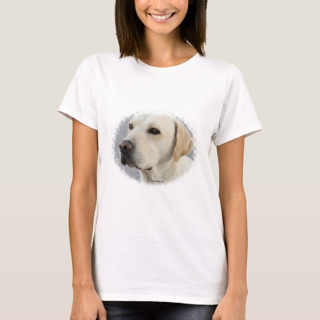 Camiseta Fotografia dourada de labrador retriever (Frente)