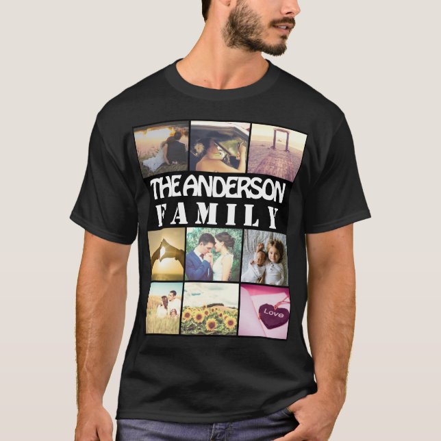 Camiseta Fotografia e texto personalizados (Frente)