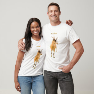Camiseta Fotografia em pé de cabra