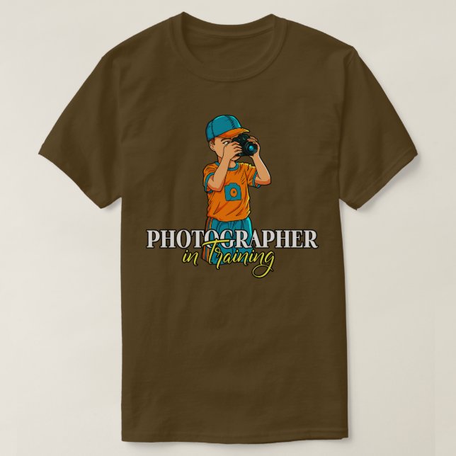 Camiseta Fotografia em treinamento (Frente do Design)