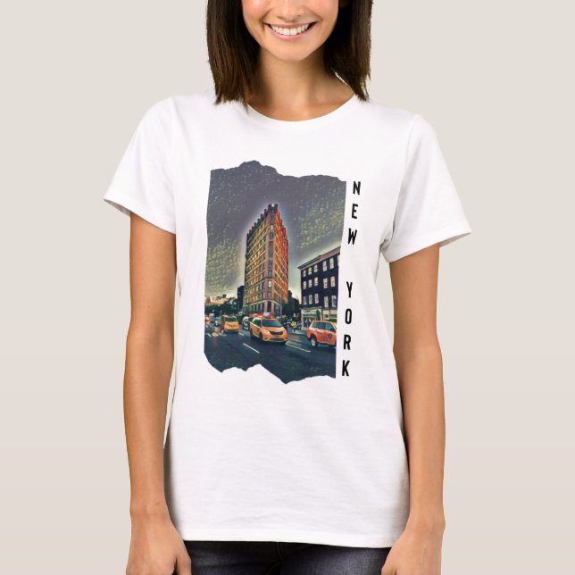 Camiseta Fotografia estética de Nova Iorque (Frente)