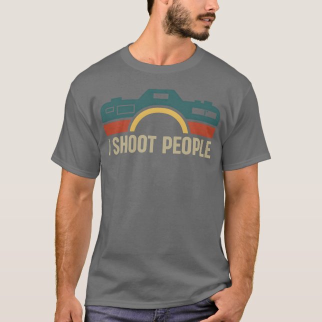 Camiseta Fotografia Eu Fotografa Pessoas Presente Engraçado (Frente)