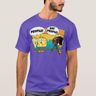 Camiseta Fotografia Frita De Queijo Com Pessoas Engraçada F