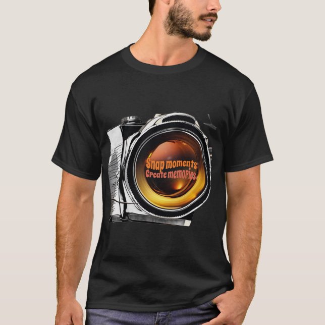 Camiseta Fotografia - Instantâneos, memórias de crio (Frente)