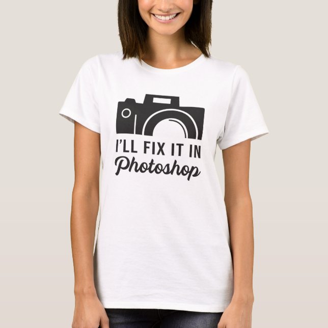 Camiseta Fotografia Lente Engraçada Ideia de Presente (Frente)