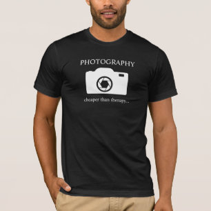 Camiseta Fotografia.mais barato que terapia...
