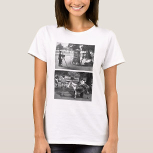 Camiseta Fotografia na terra comum e no aluguer de espera,
