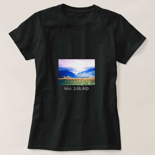 Camiseta Fotografia neozelandesa Fox Glacier (Frente do Design)