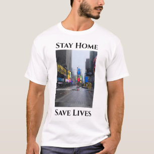 Camiseta Fotografia: Nova York fica em casa com distância s