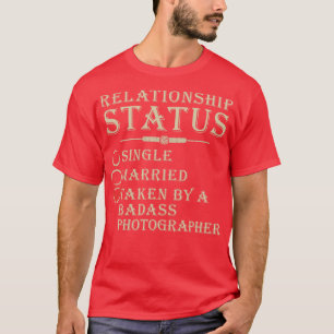 Camiseta Fotografia Orgulhosa do Status da Relação