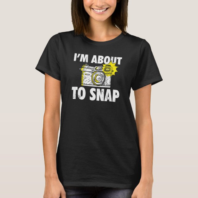 Camiseta Fotografia que estou prestes a tirar da câmera fot (Frente)