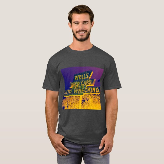 Camiseta Fotografia velha do sinal (Frente Completa)