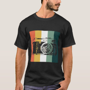 Camiseta Fotografia Vintage Retro Lover Camera Fotografia