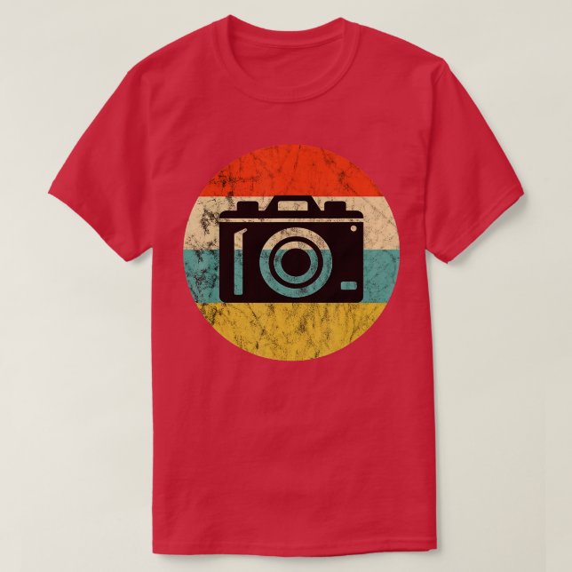 Camiseta Fotografia Vintage Retro Sunset Camera Lens Foto (Frente do Design)