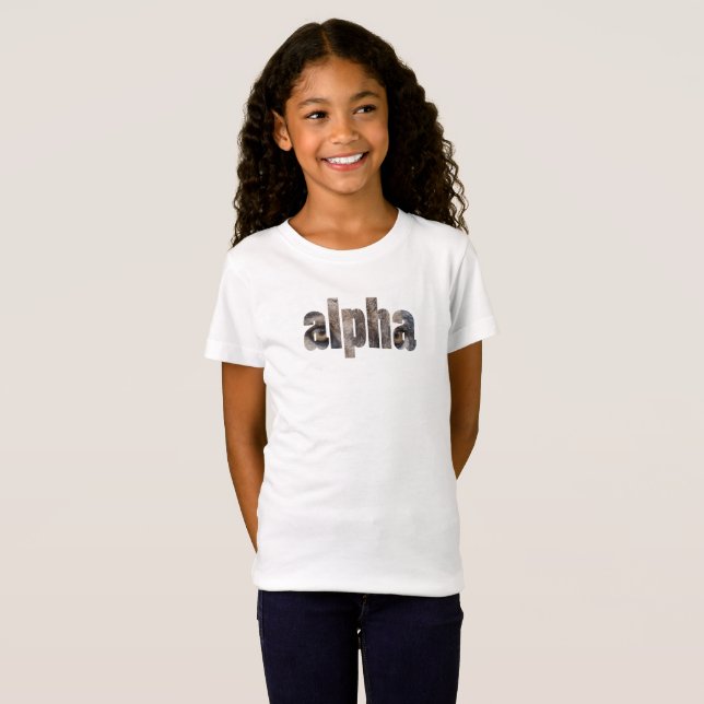 Camiseta Fotografia Wolf Willife Nature Alpha Typografia (Frente Completa)