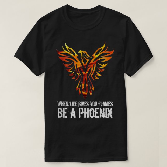 Camiseta Fotografias Phoenix empoderando Uplifação Inspirac (Frente do Design)