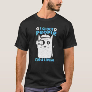 Camiseta Fotografio Pessoas Para Viver Fotografia Gato Câm