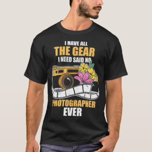 Camiseta Fotografista Novelty Cameraman Cinematógrafo