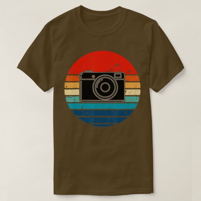 Camiseta Fotógrafo - Câmera Design de Retro Vintage (Frente do Design)