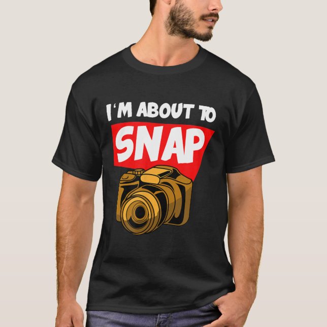 Camiseta Fotógrafo Camera Fotografia Presente Eu estou pres (Frente)